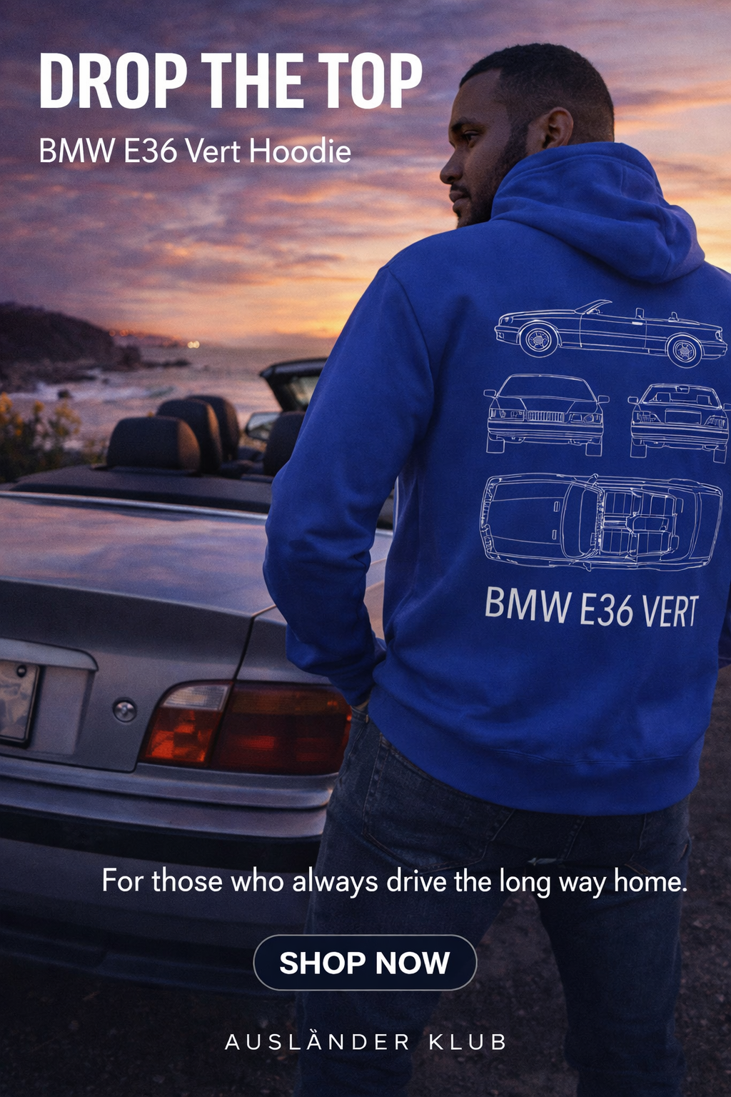 BMW E36 Limited Blueprint Series Hoodie