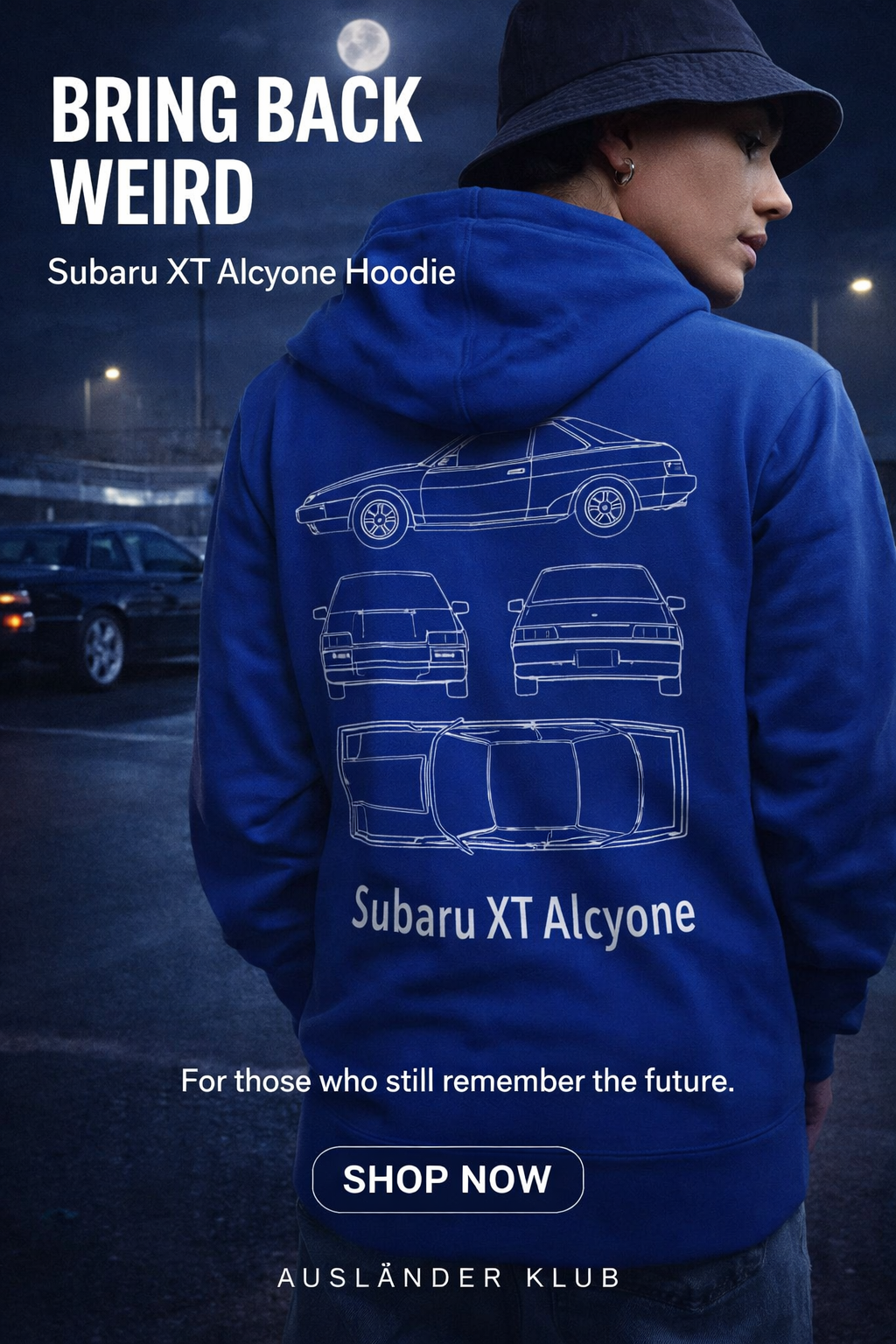 Subaru XT Alcyone Limited Blueprint Series Hoodie