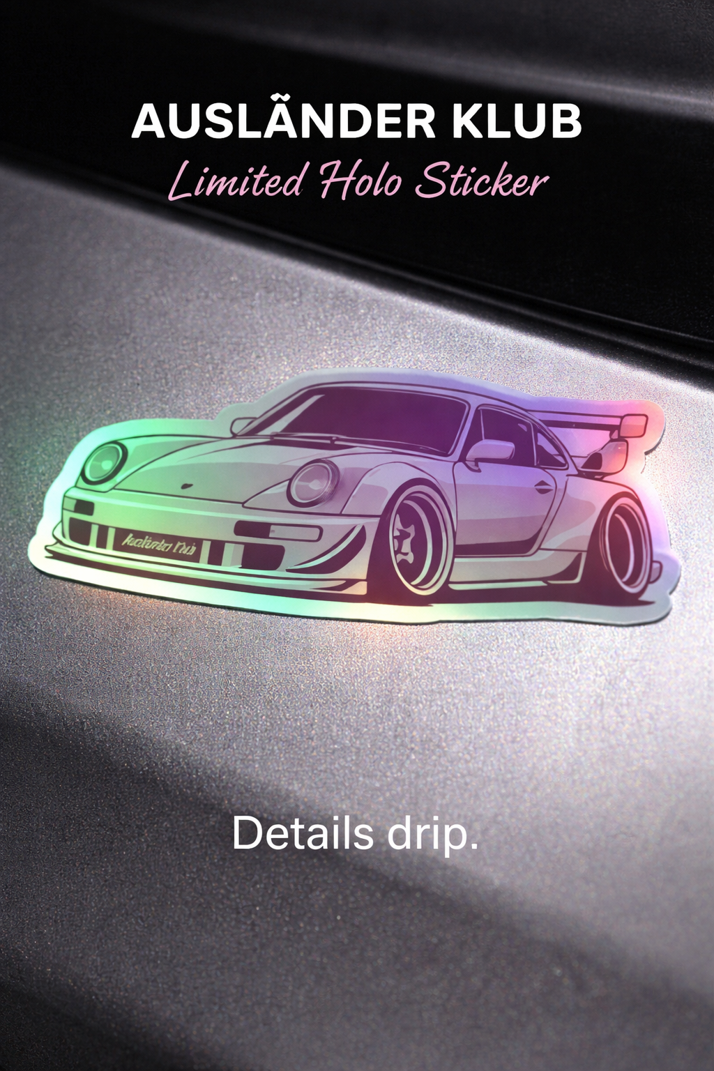 Heartbreaker Porsche Holographic stickers